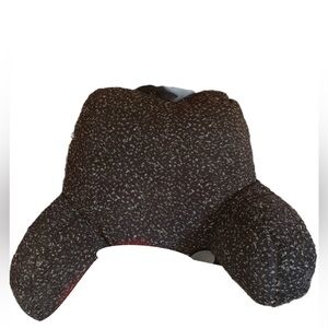 Black and White Tweed Room Essentials Bedrest Pillow, Color: Black